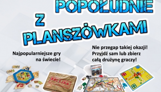 plakat z planszówkami