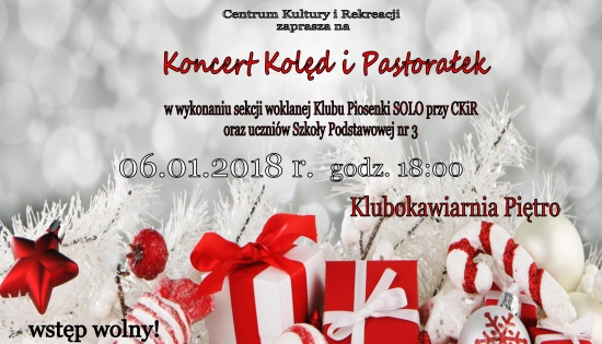 plakat z prezentami 