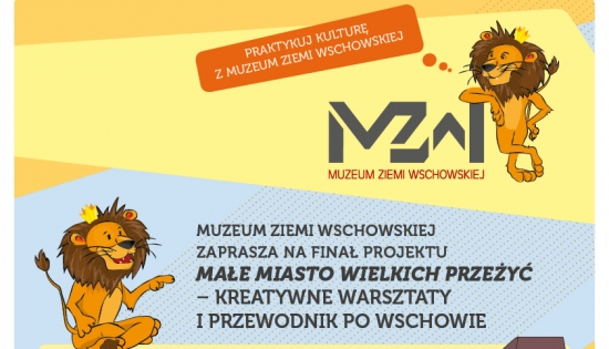 plakat z grafiką lwa
