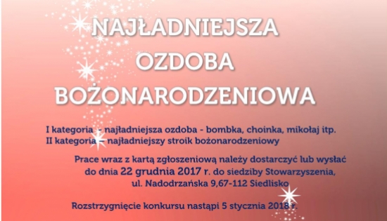 plakat informacyjny z grafiką zimową