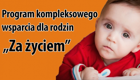 plakat informacyjny z tekstem i zdjęciem dziecka