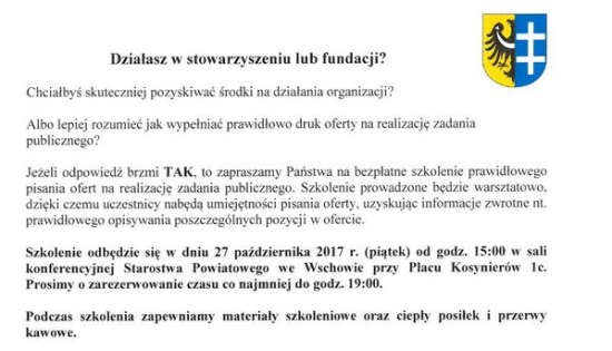 plakat z programem