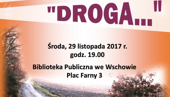 plakat ze zdjęciem drogi