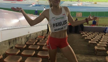 Klaudia Pawlus na stadionie