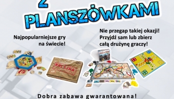 plakat z planszówkami