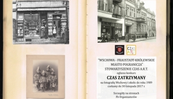 plakat ze starymi zdjęciami Wschowy