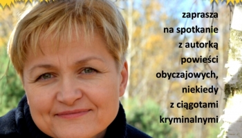 plakat ze zdjęciem autorki