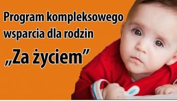 plakat informacyjny z tekstem i zdjęciem dziecka