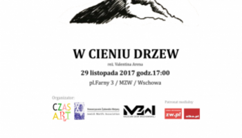 plakat z grafiką drzewa