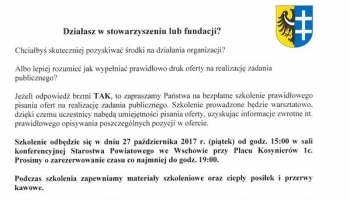 plakat z programem