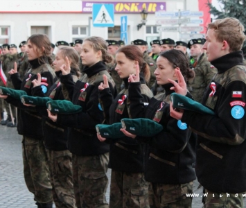 złożenie przysięgi przez strzelców